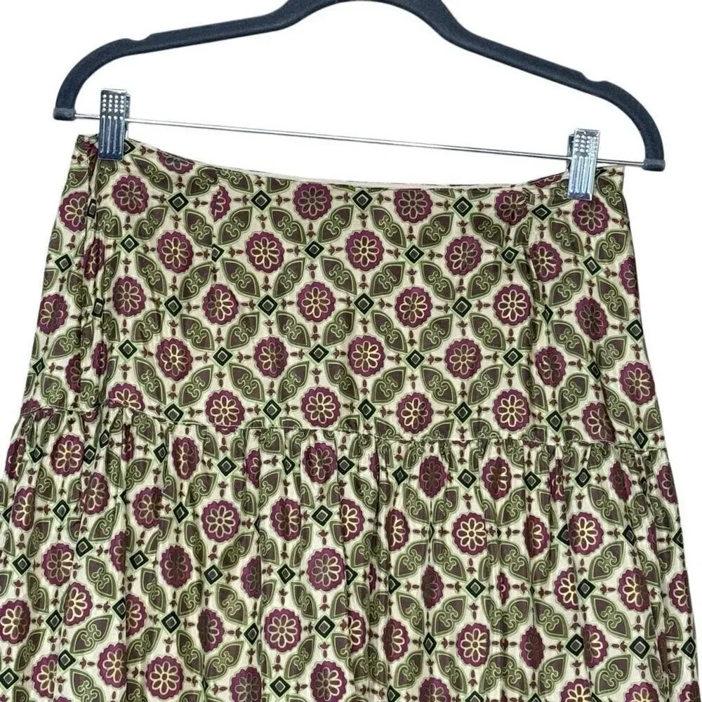 Marshall Fields vintage silk boho maxi skirt size 4